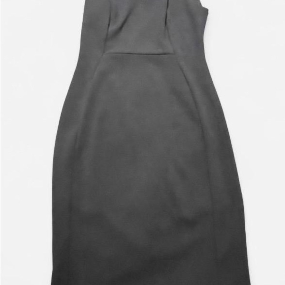 Calvin Klein Charcoal Midi Sheath Dress